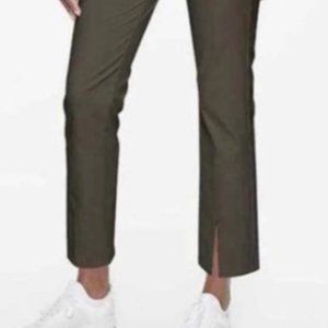 Athleta Size 8 Wander Slim Ankle Pant Women's Gray Straight Leg Side Zipper